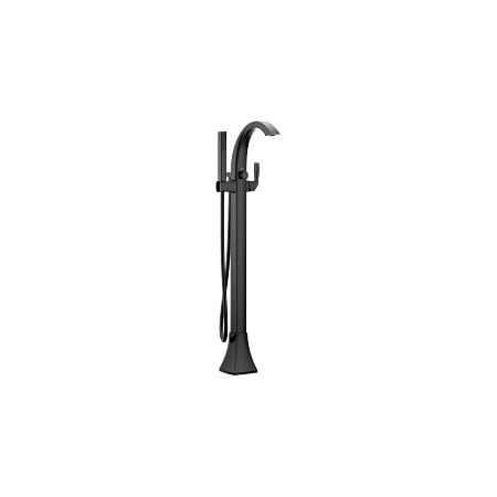 Moen Voss One-Handle Tub Filler & Handshower in Matte Black 695BL